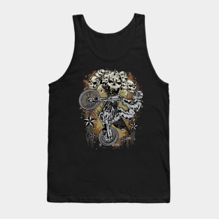 BROWN FEARLESS BIKER Tank Top